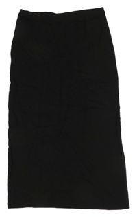 Čierna rebrovaná sukňa H&M