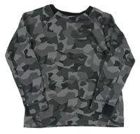 Šedá vzorovaná mikina s logem Nike