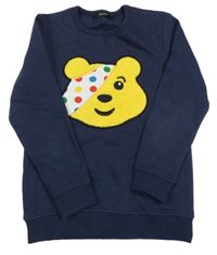 Tmavomodrá mikina s Pudsleym George