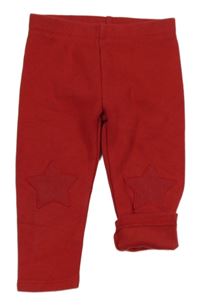 Červené zateplené legíny s hvězdami Next