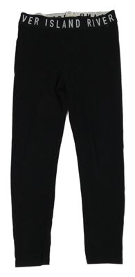Čierne legíny s nápismi River Island