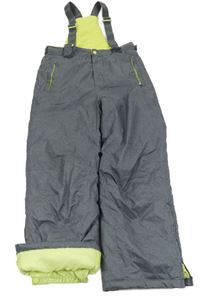 Šedé šusťákové laclové oteplovačky Y.F.K.