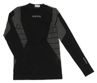 Čierno-sivé funkčné tričko Kipsta