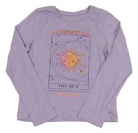 Lila tričko so sluncem Primark