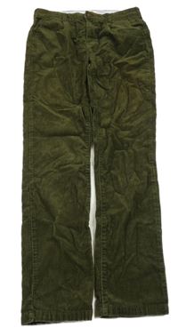 Khaki chino manšestráky 