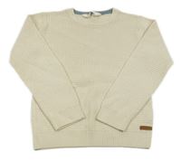 Smotanový rebrovaný sveter H&M