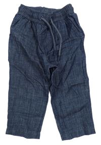 Tmavomodré ľahké nohavice