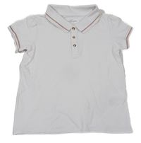 Bielo-béžové polo tričko H&M