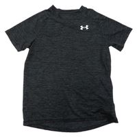 Čiernošedé melírované športové tričko s logom Under Armour