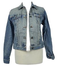 Dámská modrá šisovaná riflová bunda Denim 