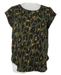 Dámská khaki-černá vzorovaná halenka Only 