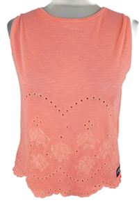 Dámský neonově růžový madeirový top Superdry 