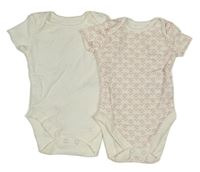 2x body bílé+ bílé s kytičkami