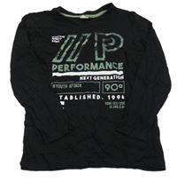 Čierne tričko s nápisom Y.F.K.