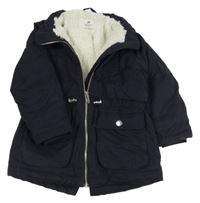 Tmavomodrá zateplená bunda H&M