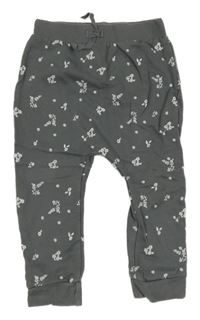 Šedé baggy tepláky s kytičkami George