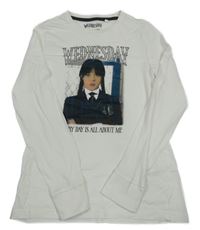 Biele tričko s Wednesday