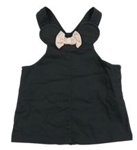Čierne na traké šaty s mašlou H&M