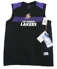 Nové - černo-fialové sportovní tílko LOS ANGELES LAKERS Decathlon