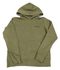 Zelená mikina s nápisom a kapucňou Jack & Jones