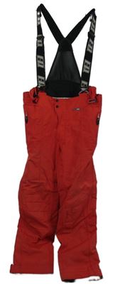 Pánské červené šusťákové funkční oteplovačky s odepínacími kšandami Emotional Quality