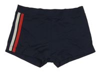 Tmavomodré nohavičkové plavky s pruhy na boku TCM