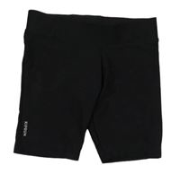 Čierne športové elastické kraťasy Decathlon