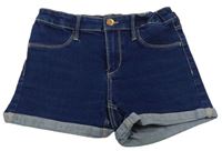 Tmavomodré rifľové kraťasy Denim Co.