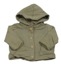 Hnědozelená prepínaci mikina s kapucňou H&M