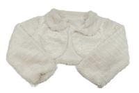 Biele chlpaté bolerko