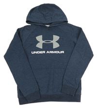 Tmavomodrá melírovaná mikina s kapucňou Under Armour