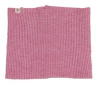 Růžový žebrovaný úpletový nákrčník 