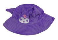 Fialový plyšový klobouk - Kuromi