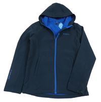 Tmavomodrá softshellová bunda kapucí Mountain Warehouse