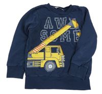 Tmavomodrá mikina s žeriavom C&A