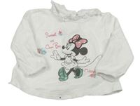 Biele tričko s Minnií Disney