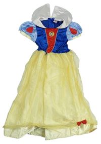 Kostým - Žluto-modré sametovo/síťované šaty - Sněhurka Disney