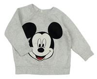 Šedá melírovaná mikina s Mickeym H&M