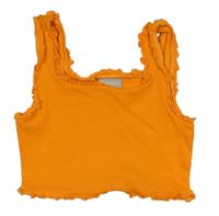 Oranžový rebrovaný crop top Matalan