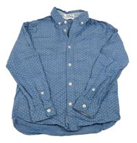 Modrá riflová košile s puntíky H&M