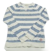 Modro-bílé pruhované triko H&M