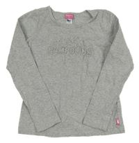 Šedé triko s logem Pampolina 