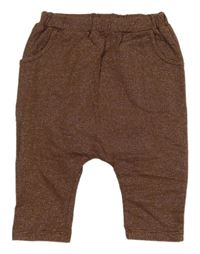 Hnedo-strieborné pruhované tepláky LC Waikiki