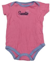 Růžovo-fialové body s nápisem 