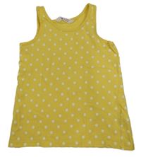 Žltý top s bodkami H&M