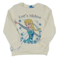 Smetanová mikina s Elsou Disney