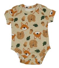 Béžové body s medvídky a liškami Matalan