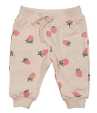Broskvové tepláky s jahůdkami Primark