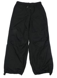 Nové - Černé plátěné cuff kalhoty Garcia