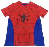 Červeno-safírové tričko s pavoukem - Spider-man H&M